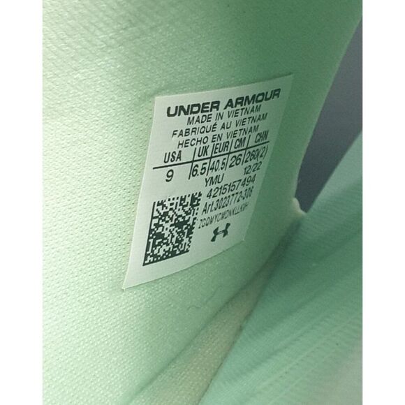 Under Armour Womens Slides Size 9 Aqua Ansa Fix Foam Slides Sporty Cushioned - Picture 8 of 8